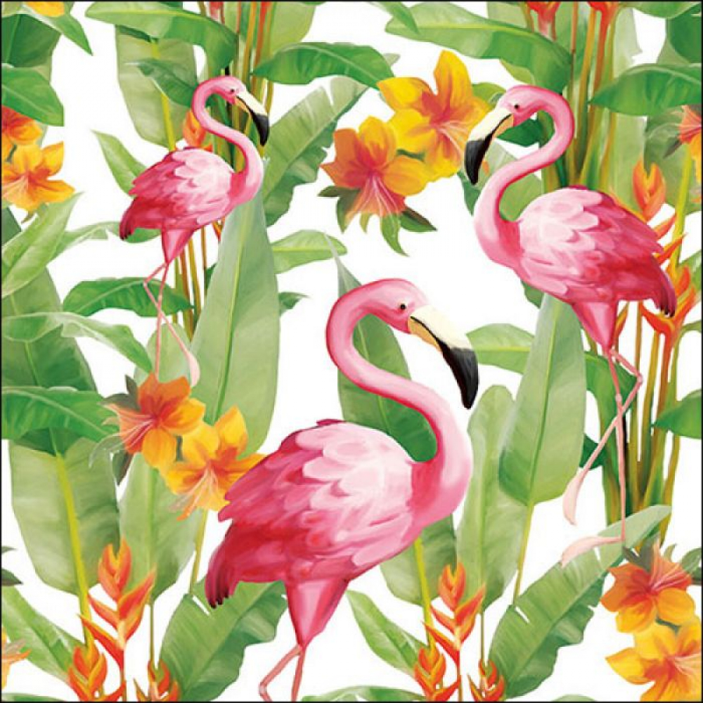 Lunch-Servietten "Flamingo"